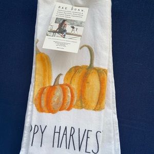 New- Rae Dunn Fall Harvest Pumpkin Towel Set